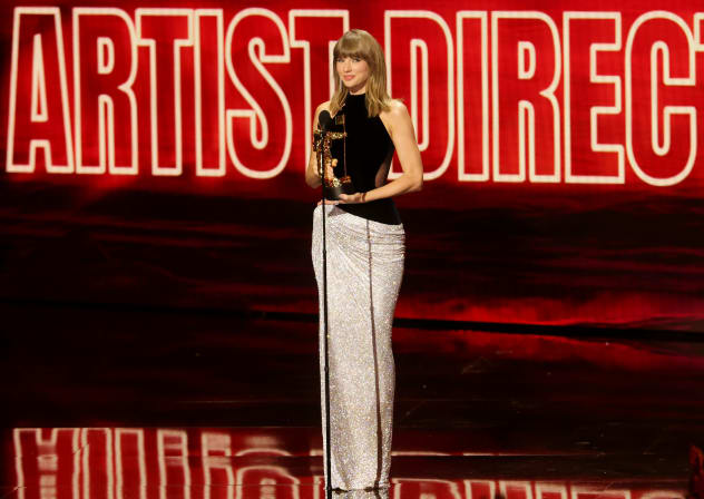 Taylor Swift accepts the Artist Director Honors onstage during the 2026 MTV Video Music Awards (VMAs) at Peacock Theater on September 27, 2026 in Los Angeles, California.