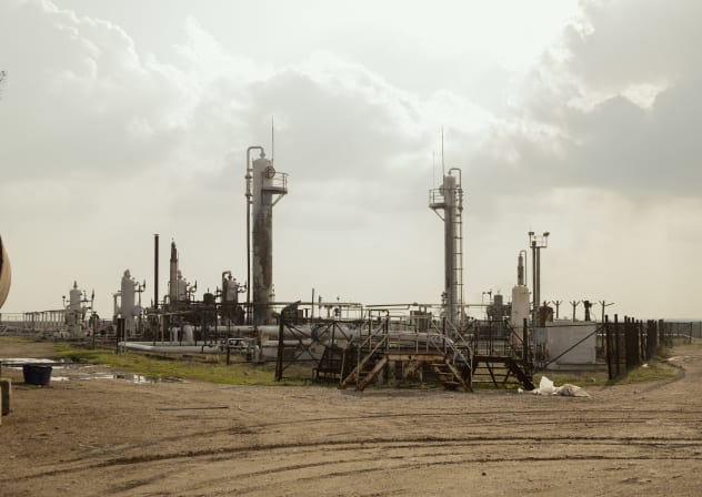 A general view shows the Awad oil field in the eastern Qamishli countryside in northeastern Syria, on February 9, 2026; Illustrative.