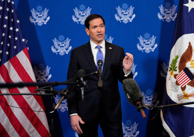 United States Secretary of State Marco Rubio speaks to the media after meeting with Russian Foreign Minister Sergey Lavrov, in New York, US, September 23, 2026.