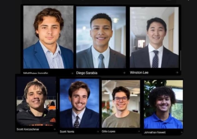 Seven Cornell University fraternity members accused of raping a 20-year-old student in 2024.