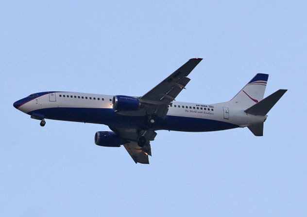 An Iranian commercial aircraft lands at Mehrabad Airport in Tehran on September 25, 2026. 