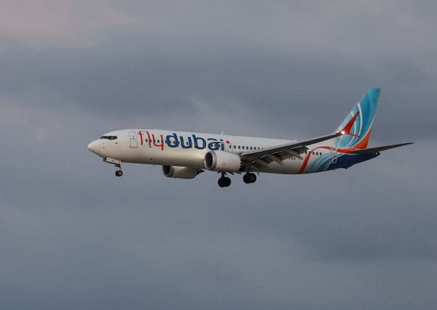 A plane, carrying passengers who were on the FlyDubai aircraft bound for Israel from the United Arab Emirates, which was diverted to Saudi Arabia following an emergency signal, arrives at the Ben Gurion International Airport, in Lod, near Tel Aviv, Israel, September 30, 2026.