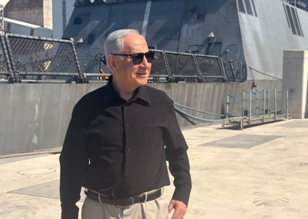 Prime Minister Netanyahu at the Ashdod Naval Base, October 4, 2026.