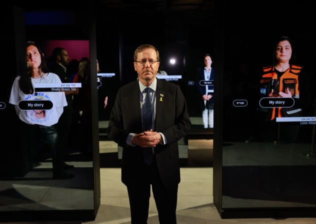 President Isaac Herzog at the inauguration of the Museum’s landmark exhibit - 6:29 - From Darkness to Light