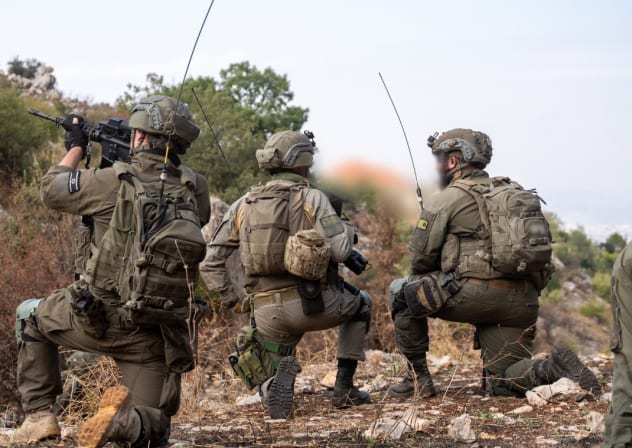 IDF soldiers operating in southern Lebanon.