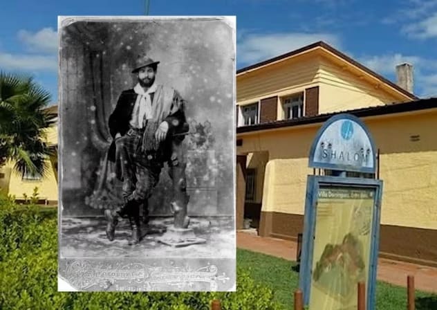 The stories of Jewish cowboys, or gauchos, like J. Sandler (inset, in a photo take in 1909) are preserved at the Museo Villa Dominguez in Argentina's Entre Ríos province. 