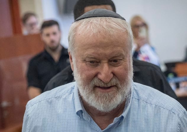 Former Israeli Attorney General Avichai Mandelblit arrives to testify in the corruption trial of Prime Minister Benjamin Netanyahu at the Jerusalem District Court, October 20, 2026.