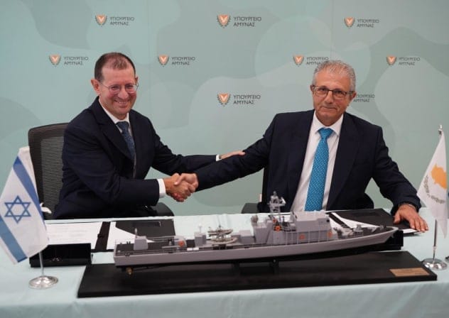 Israel and Cyprus signed an agreement for the acquisition of a new offshore patrol vessel
