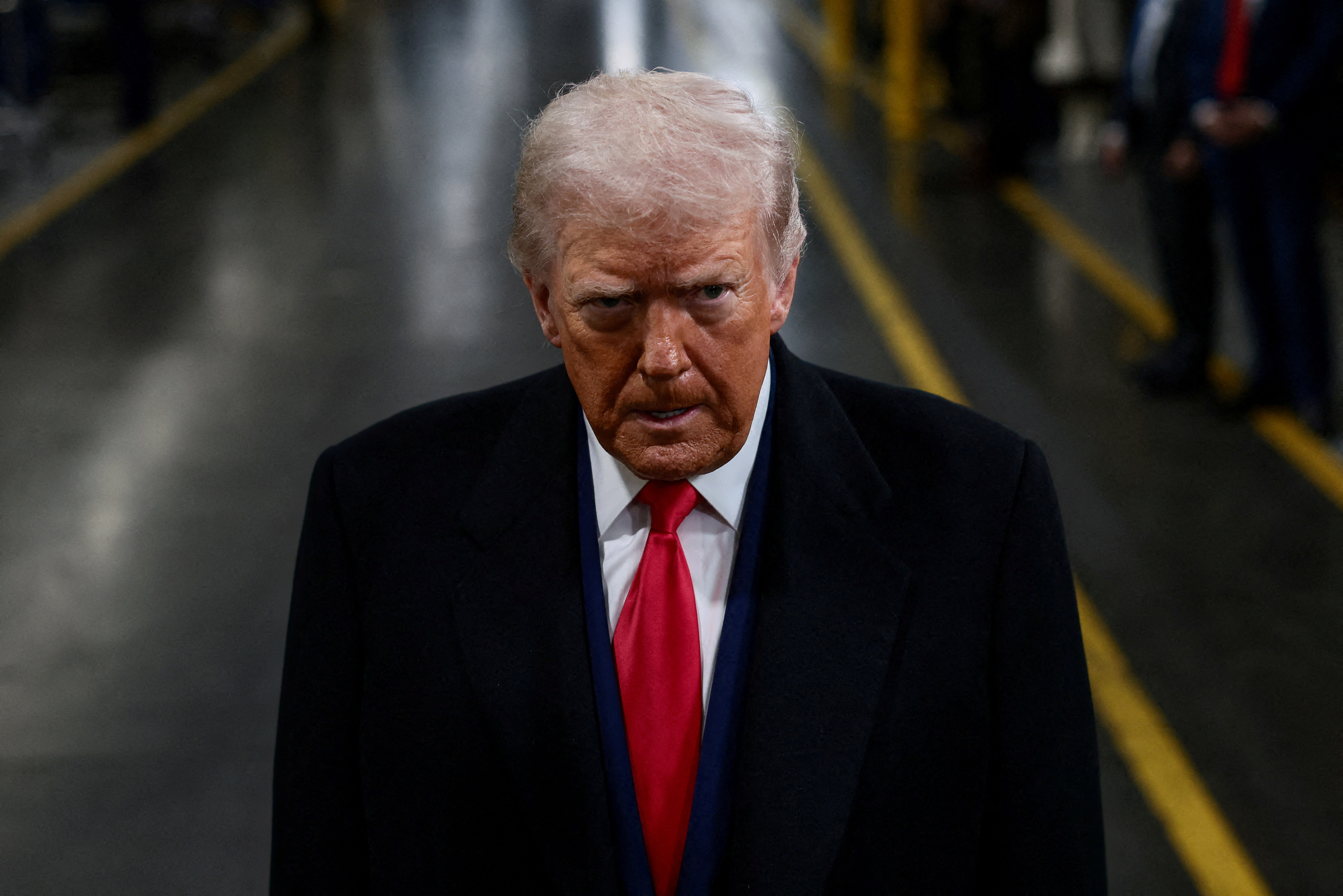 US President Donald Trump visits a Ford production center in Dearborn, Michigan, US, January 13, 2026. (photo credit: REUTERS/Evelyn Hockstein/File Photo)