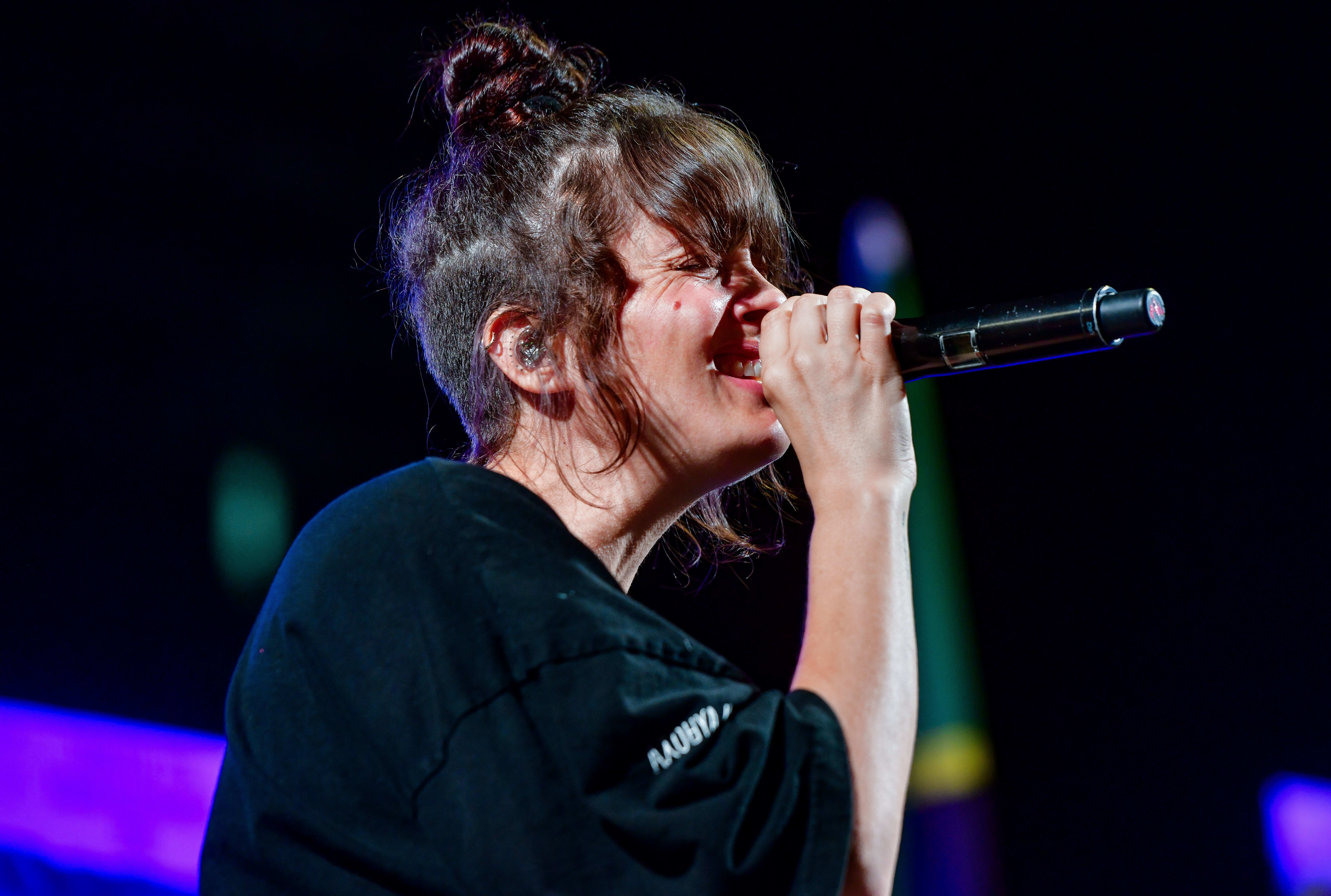 NOGA EREZ performs at Hostage Square in Tel Aviv, last year. (photo credit: AVSHALOM SASSONI/FLASH90)