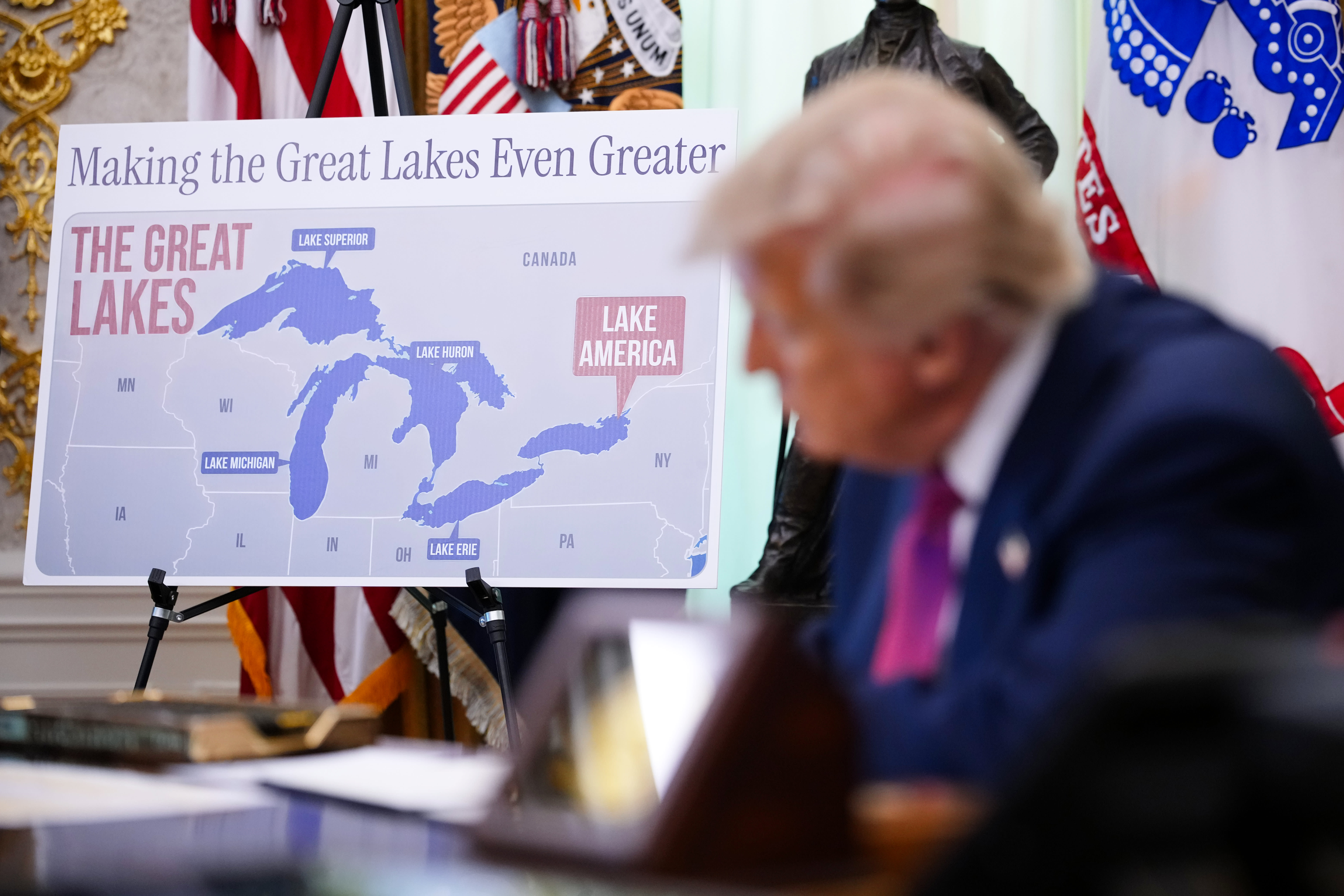 Trump signs order to rename Lake Ontario as Lake America