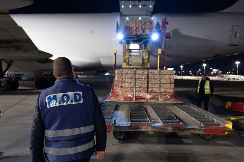Tons of military equipment have landed in Israel since Operation Roaring Lion began (photo credit: MINISTRY OF DEFENSE)