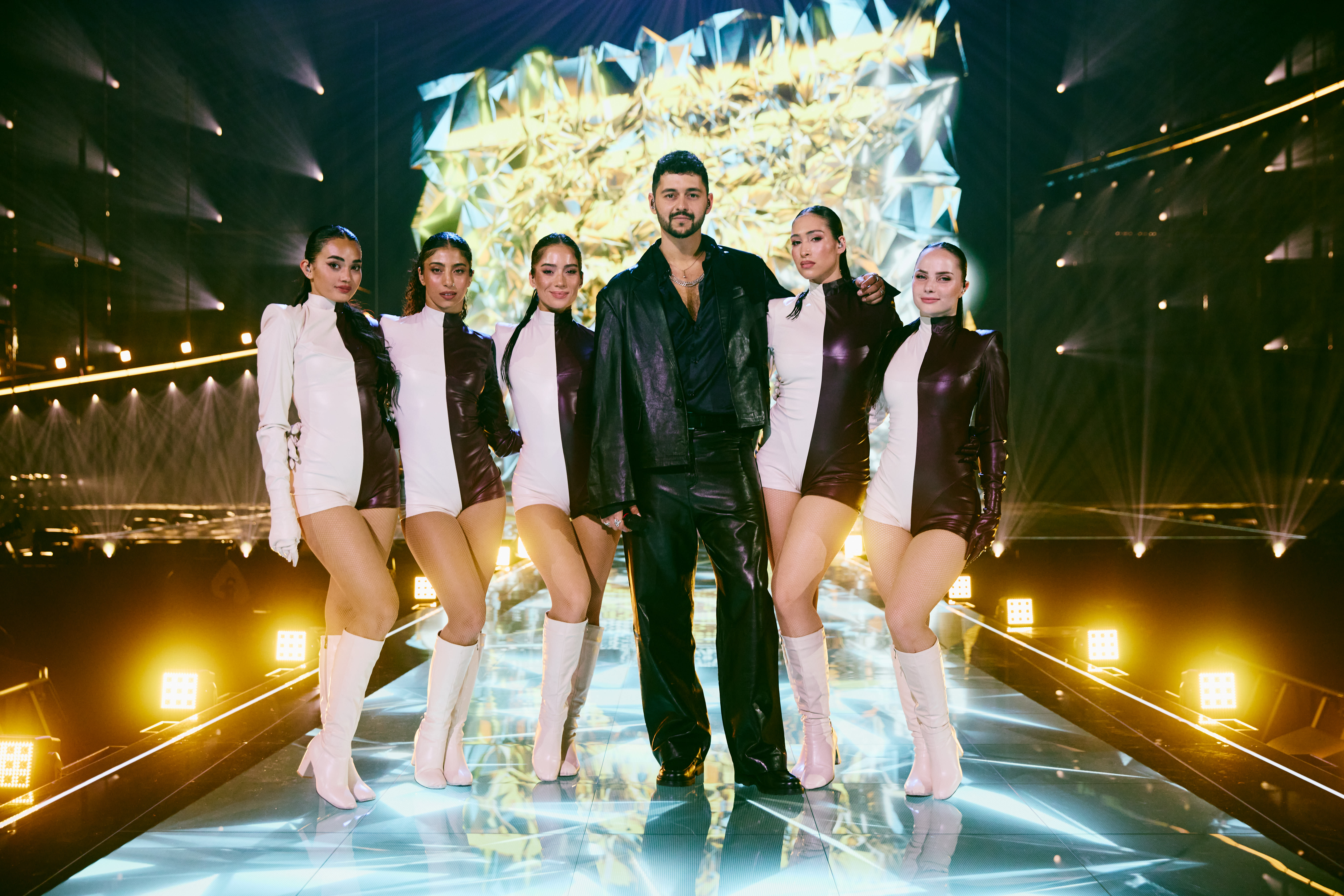 Noam Bettan with dancers. (photo credit: Alma Bengtson)