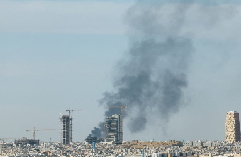 Smoke rises above Riyadh, amid the U.S.-Israeli conflict with Iran, in Riyadh, Saudi Arabia, March 5, 2026.
