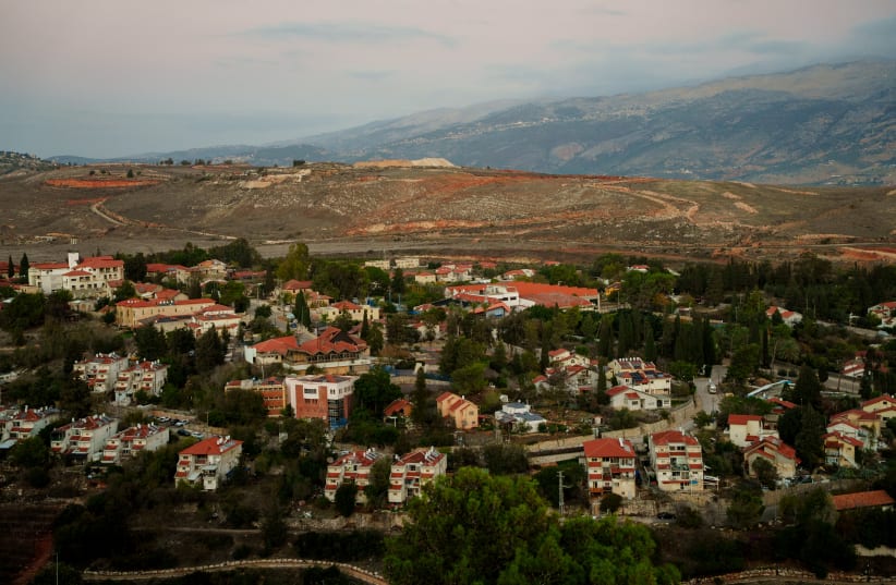 View of the northern Israeli town of Metula and Southern Lebanon, on November 26, 2025.