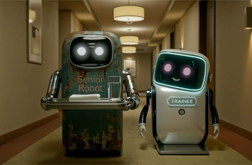 Eyal Padan’s animated short film Two Robots. (photo credit: New Media Film Festival)