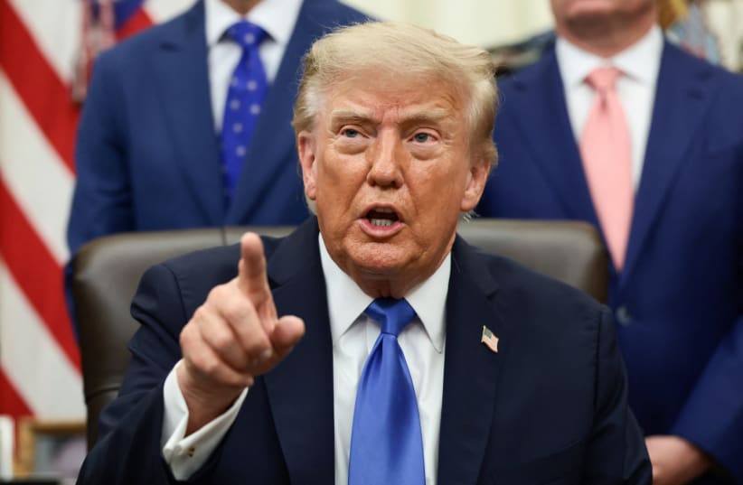 US President Donald Trump speaks during a meeting with travel executives in the Oval Office at the White House in Washington, DC, US, September 2, 2026.  