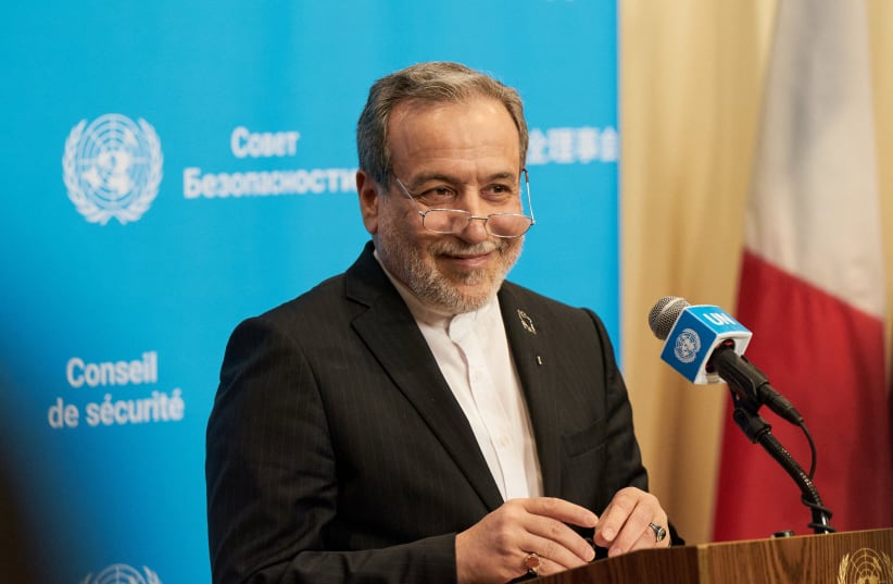 Iran’s Foreign Minister, Abbas Araghchi, addresses the media at a press conference during the 81st United Nations General Assembly (UNGA), at UN headquarters in New York City, US, September 25, 2026. 