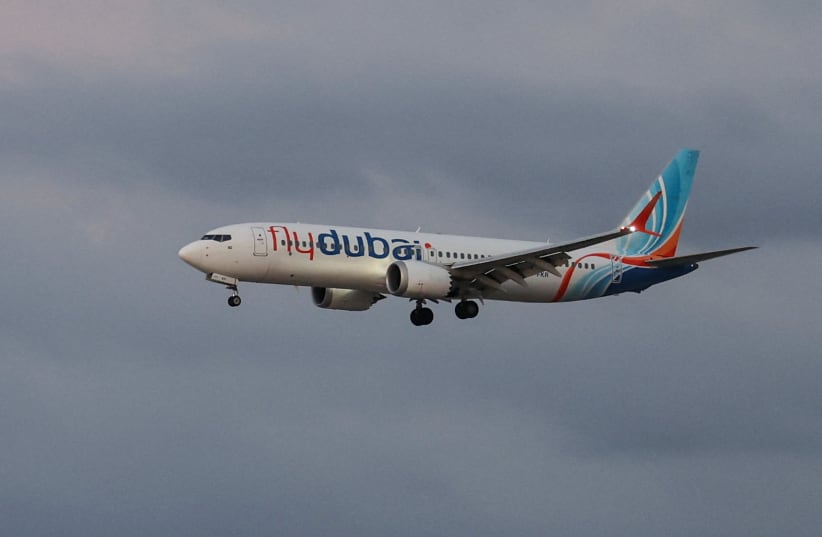 A plane, carrying passengers who were on the FlyDubai aircraft bound for Israel from the United Arab Emirates, which was diverted to Saudi Arabia following an emergency signal, arrives at the Ben Gurion International Airport, in Lod, near Tel Aviv, Israel, September 30, 2026.
