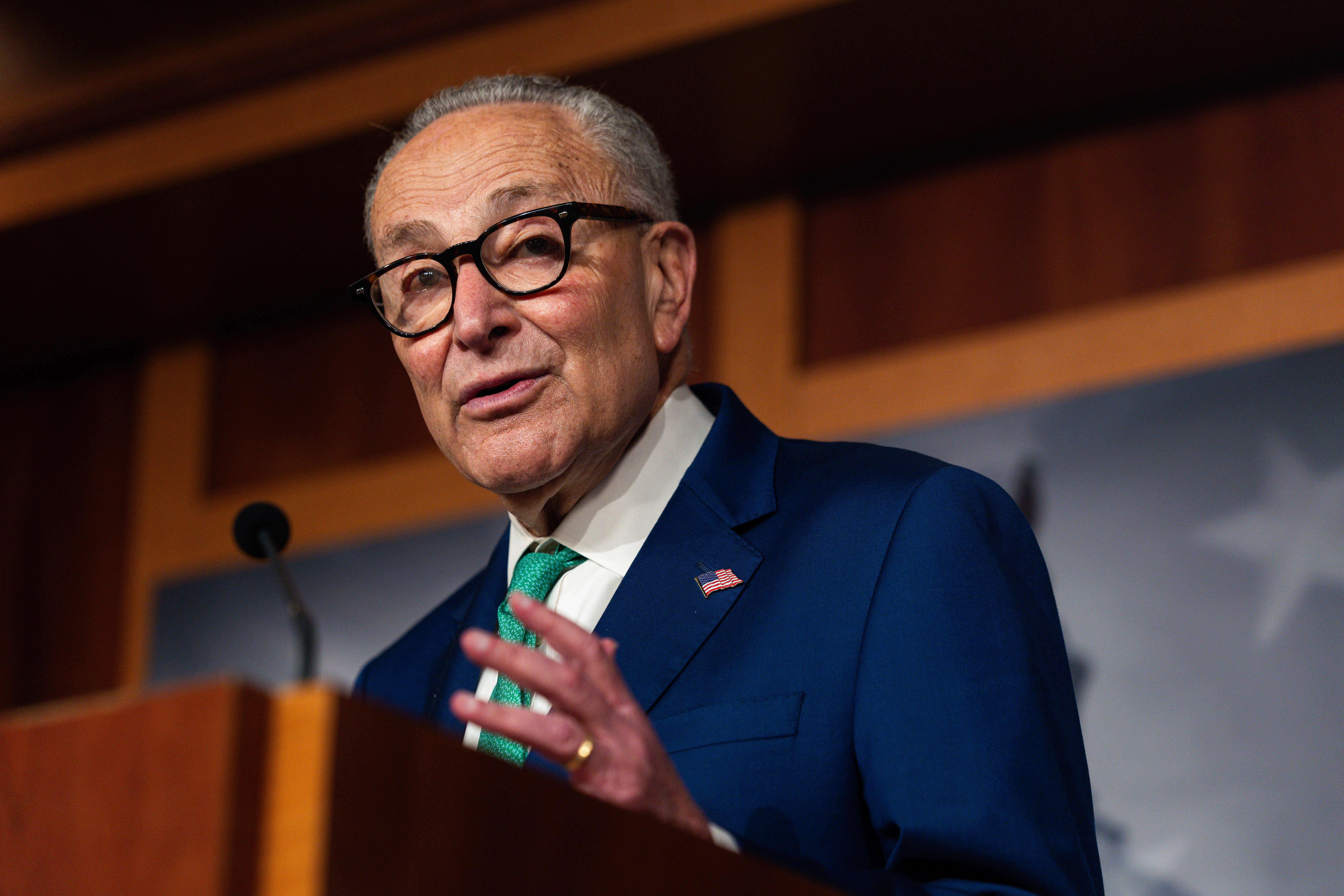 Trump says Jewish Senator Chuck Schumer 'turned Palestinian' amid remarks at correspondents' dinner