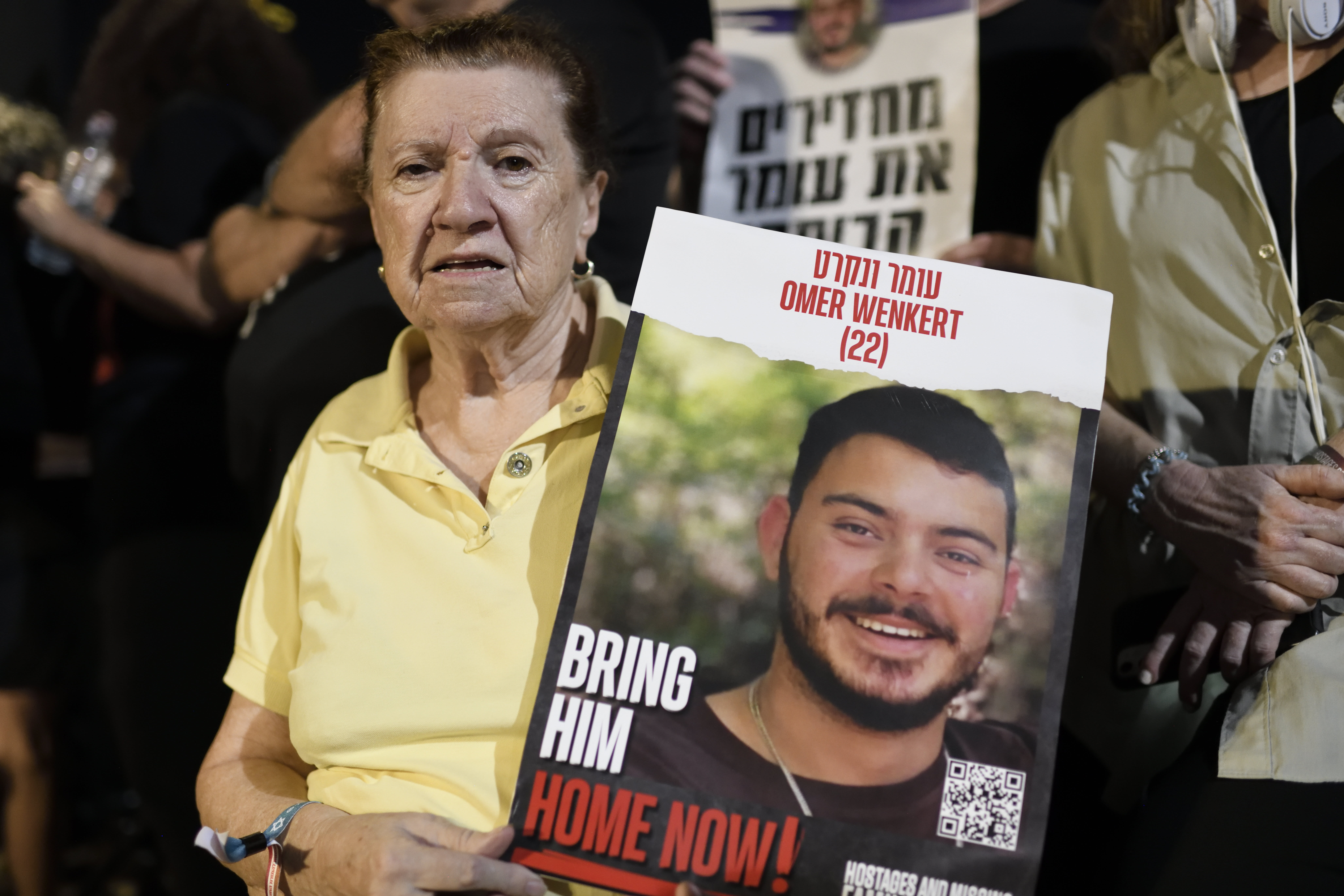 Holocaust survivor Tsili Wenkert speaks on reunion with former Gaza hostage...