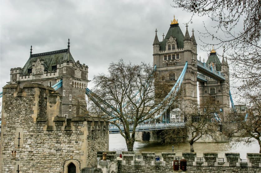  Tower Bridge from the Tower of London. (photo credit: Photos By Clark is licensed under CC BY-NC 2.0. Via Flickr)