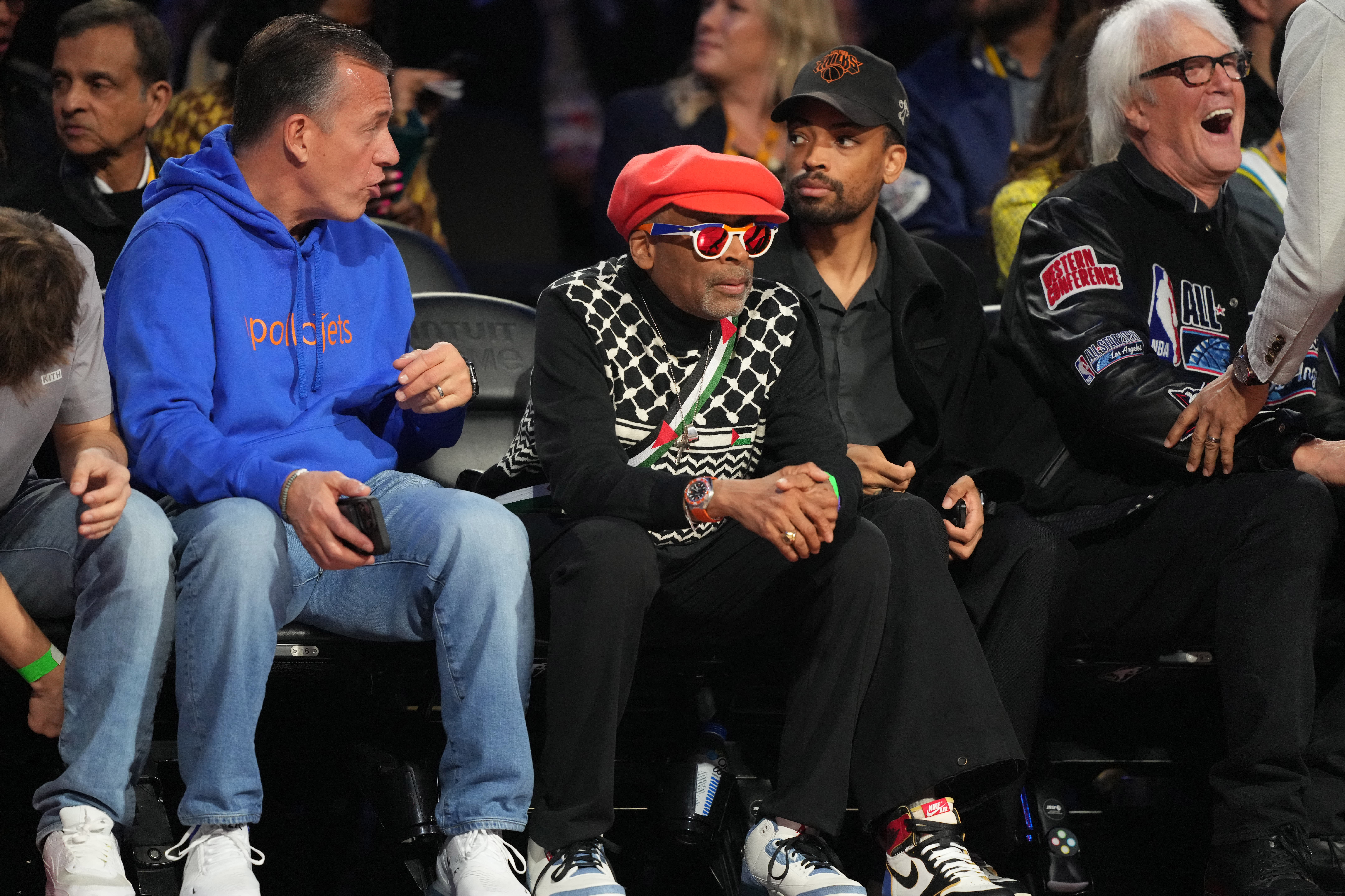 Spike Lee, Kyrie Irving wear pro-Palestinian outfits to NBA All-Star Game...