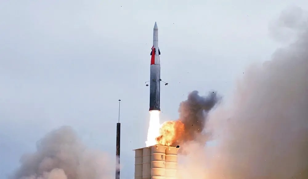 Arrow 2 system, July 29, 2004. (photo credit:  illustration: Israel Aircraft Industries via GettyImages)