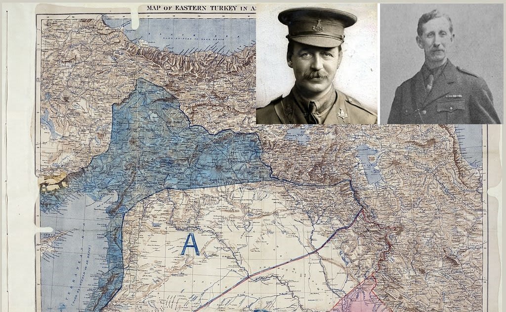 Colonel Sir Tatton Benvenuto Mark Sykes (left) and François Marie Denis Georges-Picot (Illustrative). (photo credit: Wikimedia Commons)