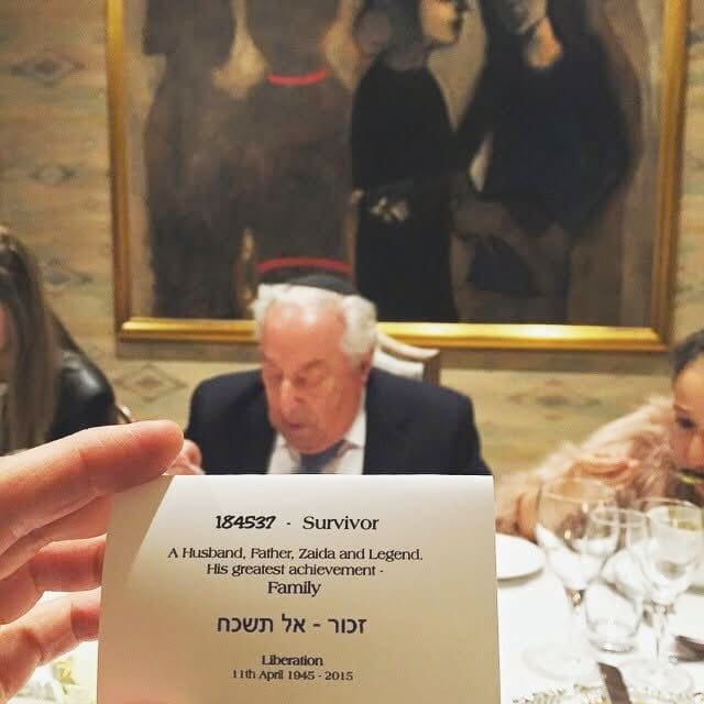 AT ZEIDA’S last liberation dinner in Melbourne, Australia, 2015 (photo credit: JOSHUA WERDIGER)