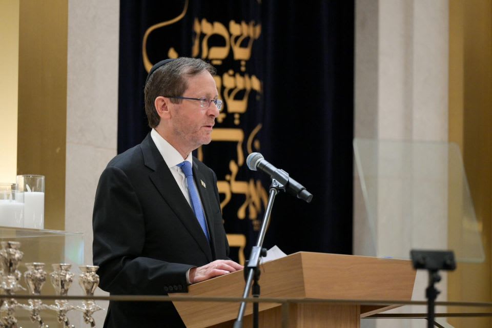 President Isaac Herzog during his visit to Australia. (photo credit: MAAYAN TOAF/GPO)