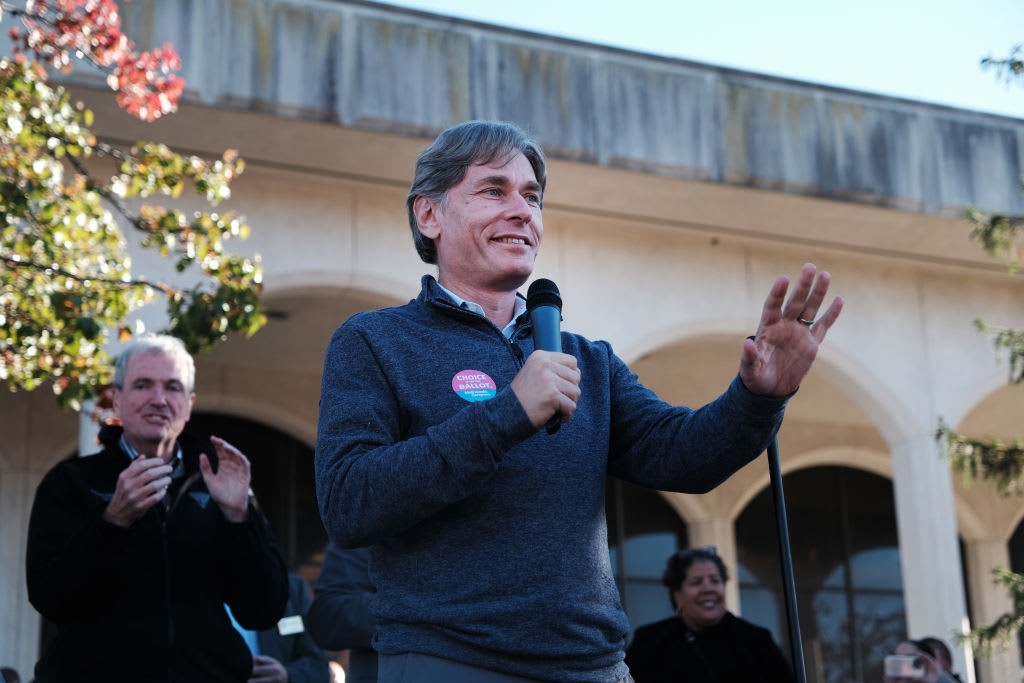 DEMOCRATIC INCUMBENT Representative Tom Malinowski participates in a get out the vote event ahead of next month’s midterm elections on October 29, 2022 in Rahway, New Jersey.  (photo credit: Spencer Platt/Getty Images)