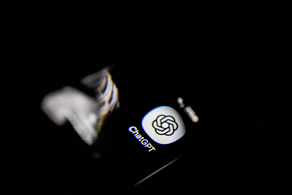 THE CHATGPT application displayed on a smartphone screen. (photo credit:  Imen Ben Youssef / Hans Lucas / AFP via Getty Images)