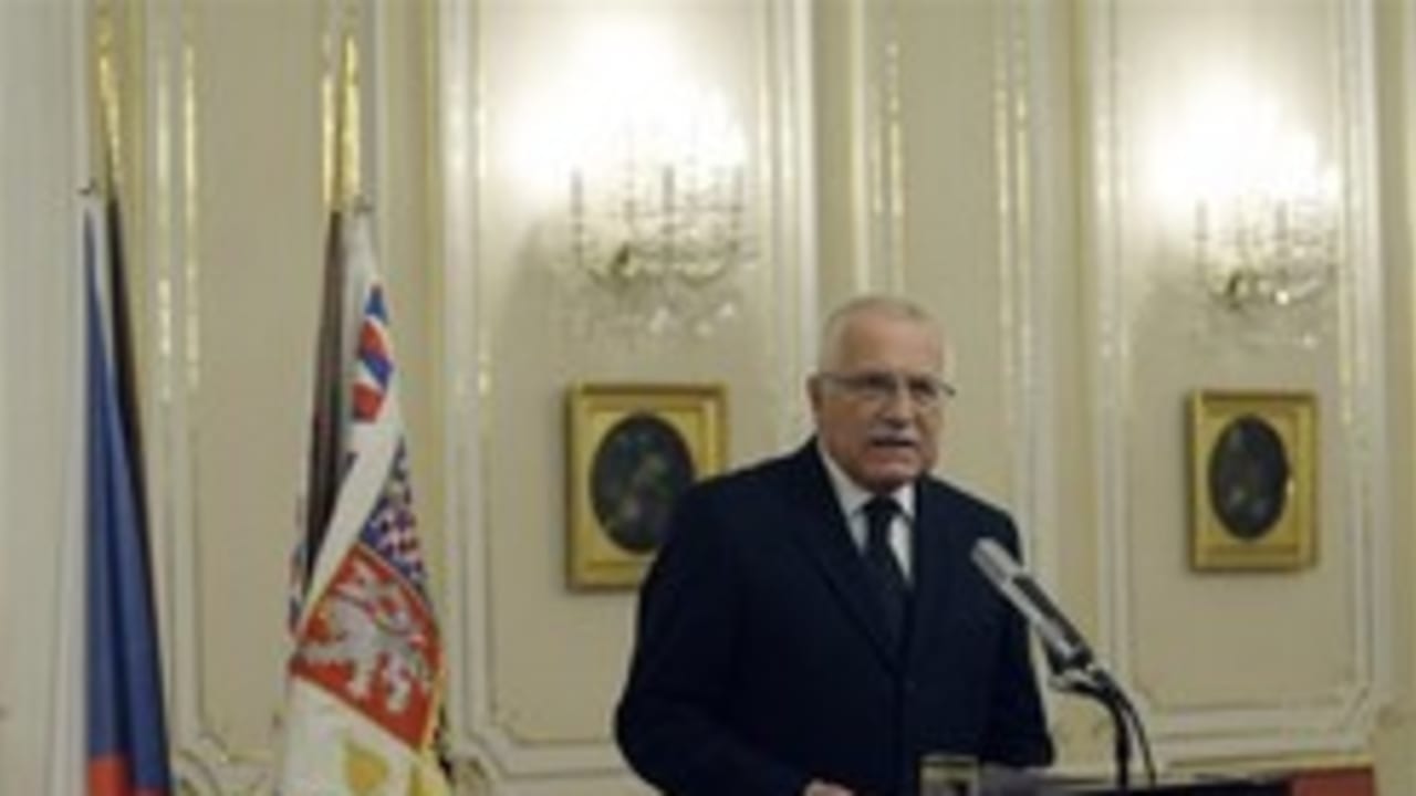 Czech Republic President Vaclav Klaus 