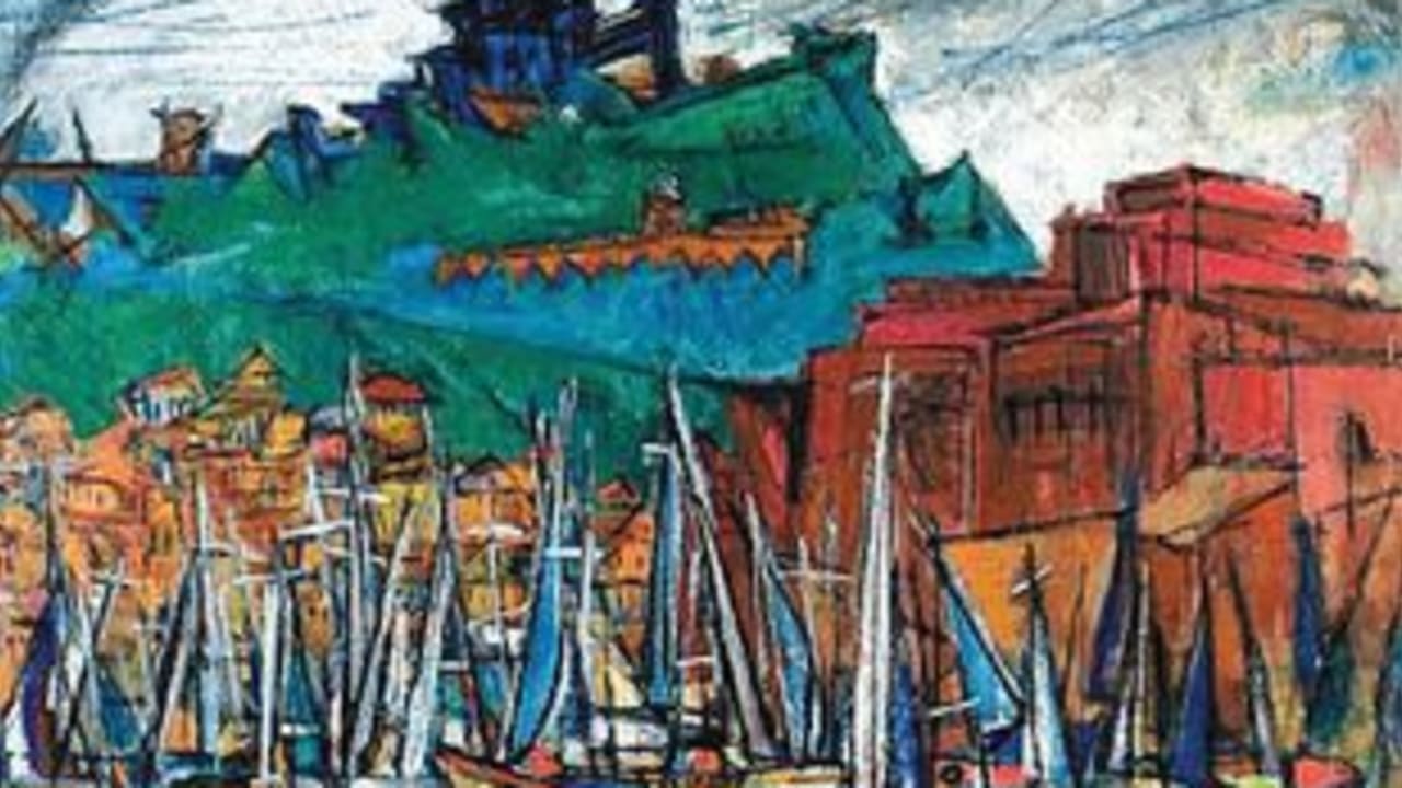 MARCEL JANCO’s ‘Marseille Port,’ painting 311
