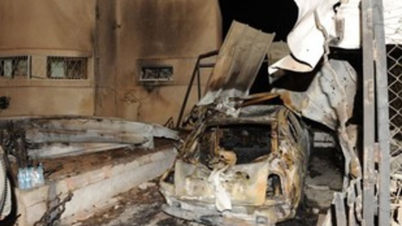 bombed out car 311