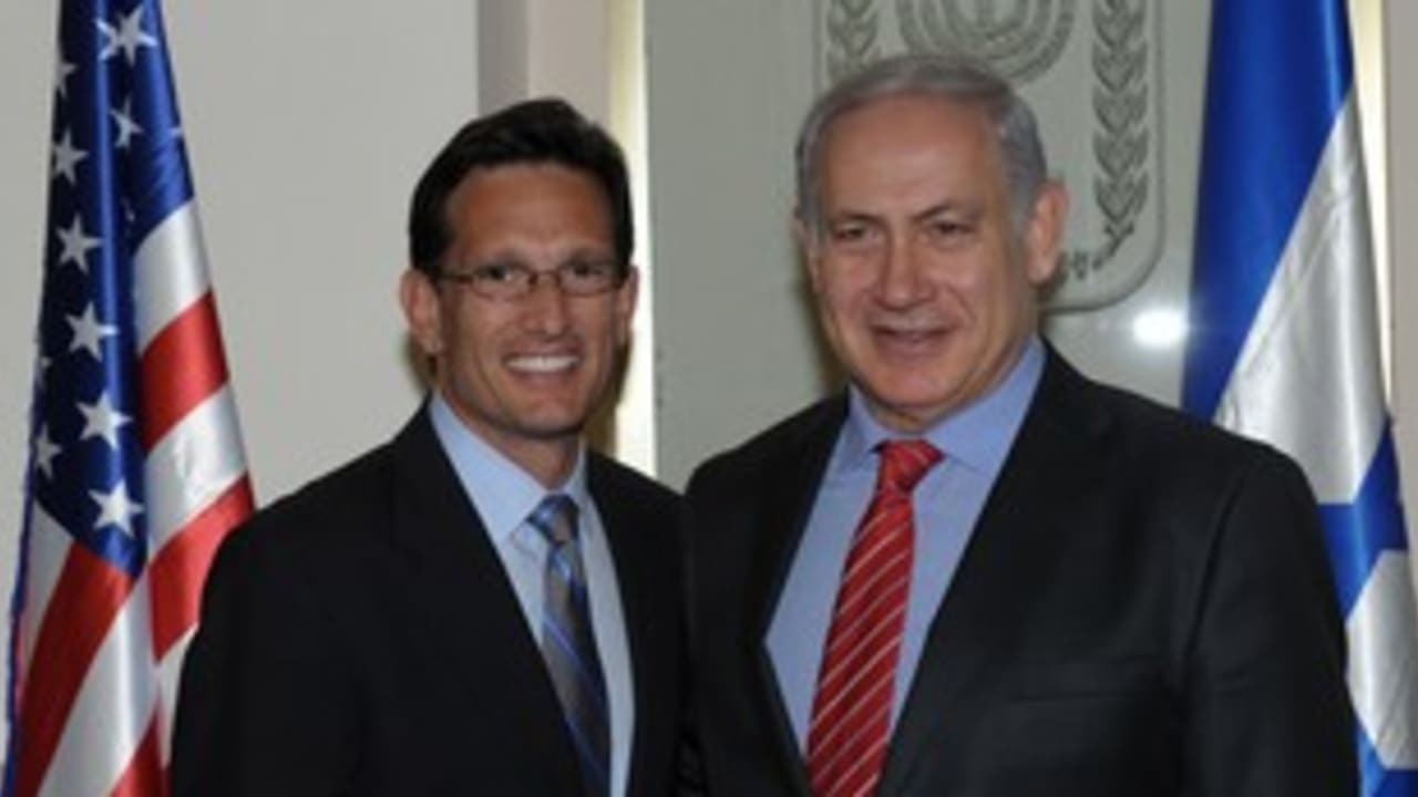 Netanyahu with Majority Leader Eric Cantor 311