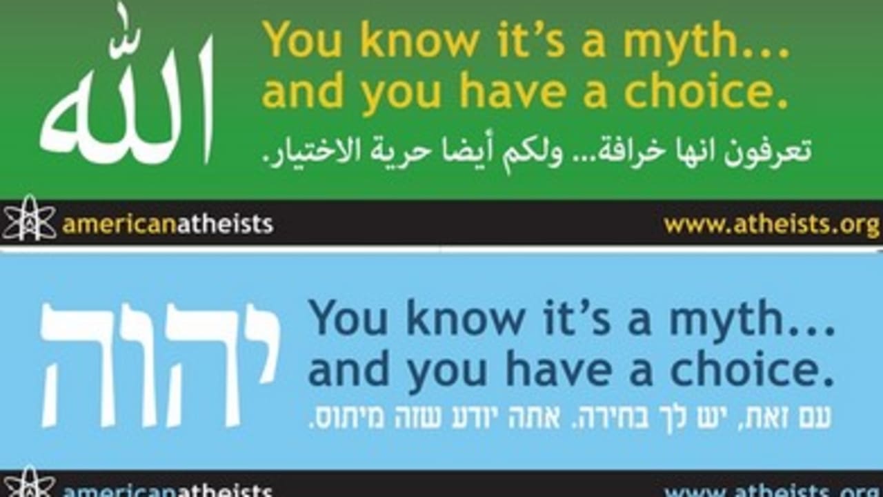 Athesist offensive billboard 390
