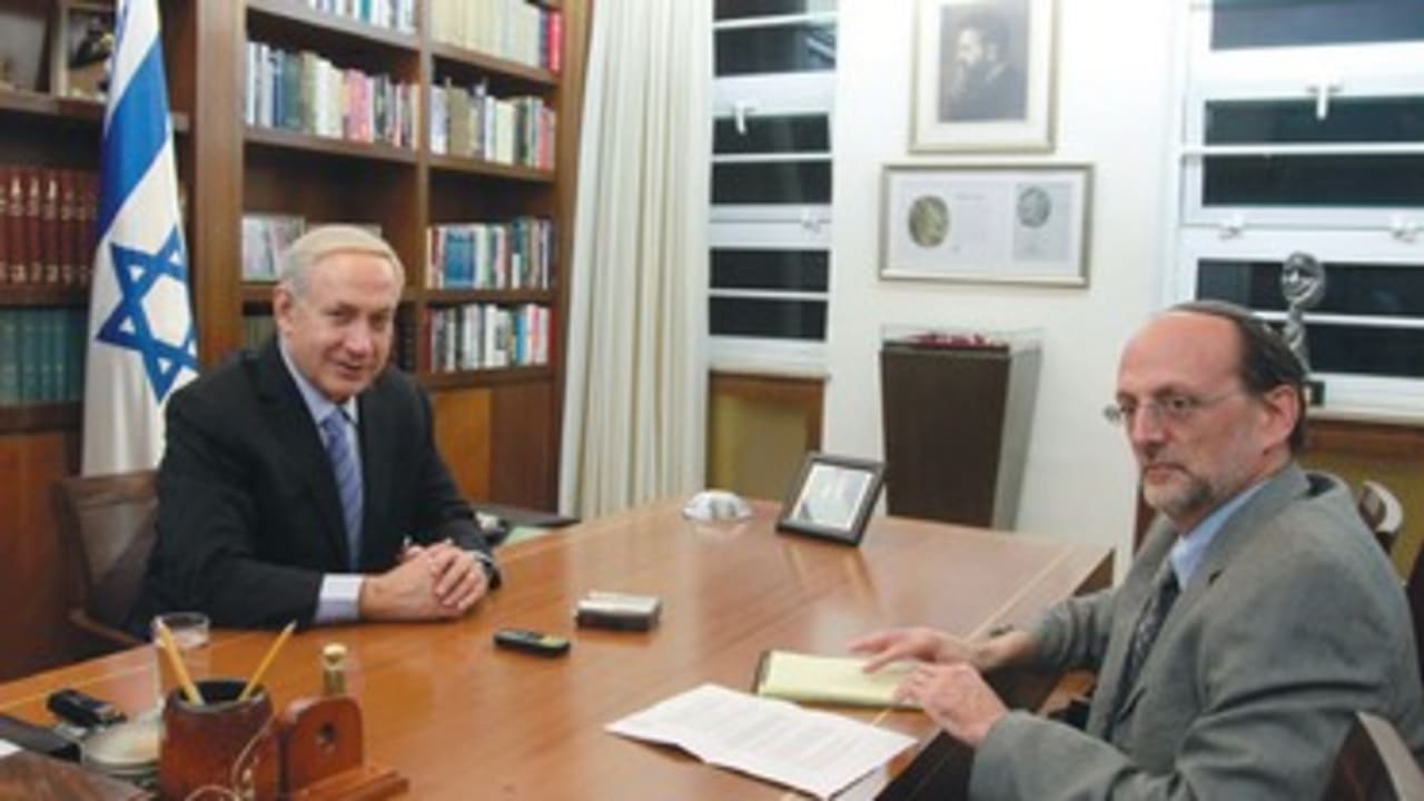 Netanyahu and Herb Keinon 370