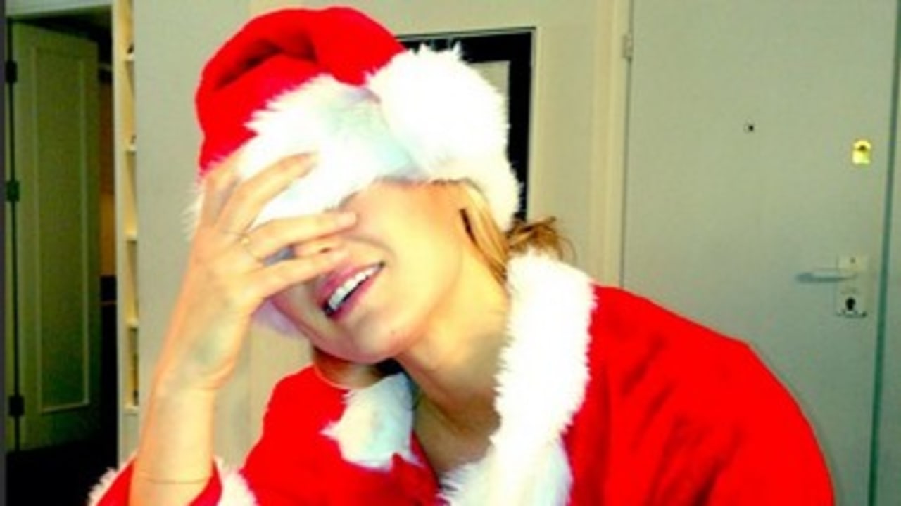 Bar Refaeli in Santa costume 370