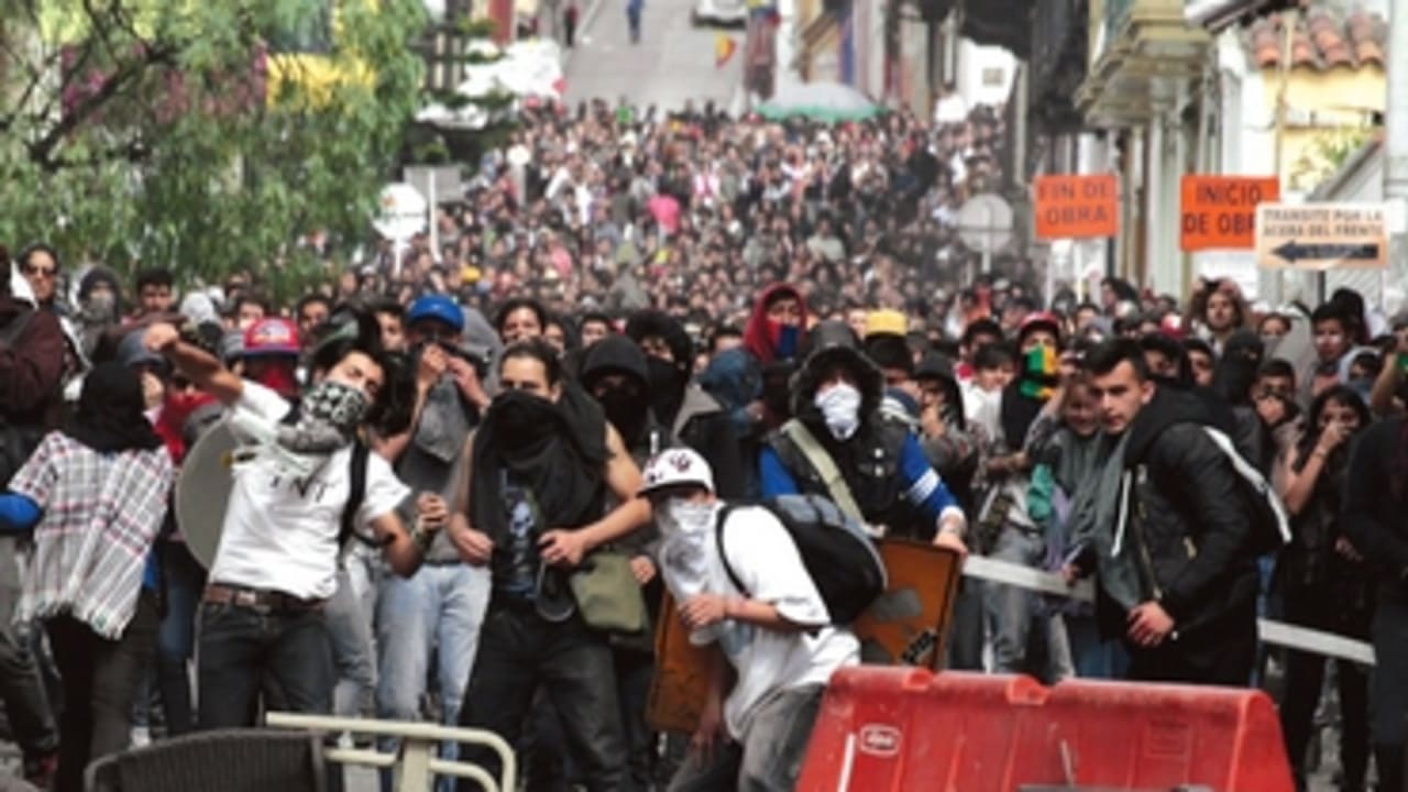 Protest against the government of President Juan Manuel