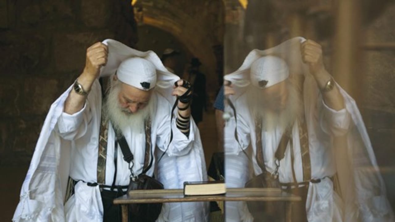 Man praying.
