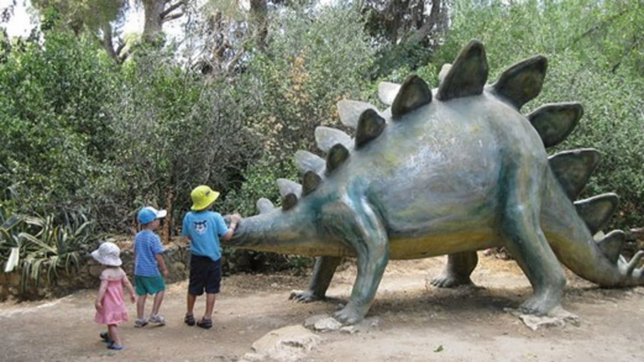There is a sculpture garden on the grounds of the Nature Museum.