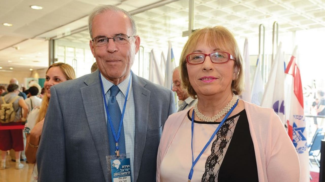Shaare Zedek direcor-general Prof. Jonathan Halevy and the Hadassah Medical Organization’s director-general Prof. Tamar Peretz at the annual Israel Medical Conference in Jerusalem.
