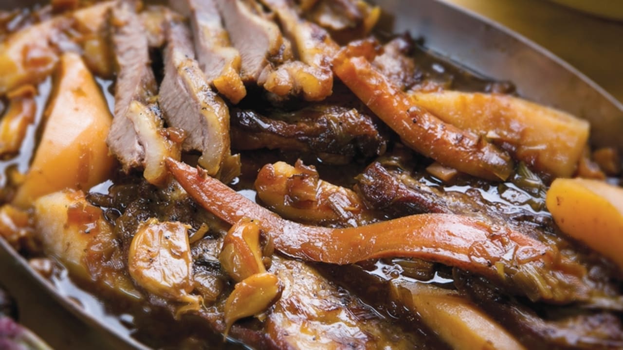 Lamb with quince and honey
