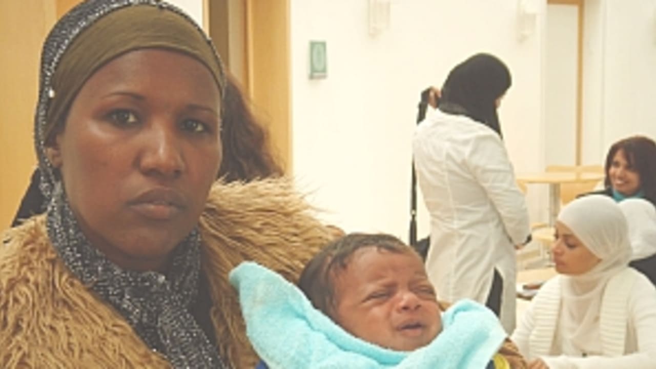 beduin woman and child