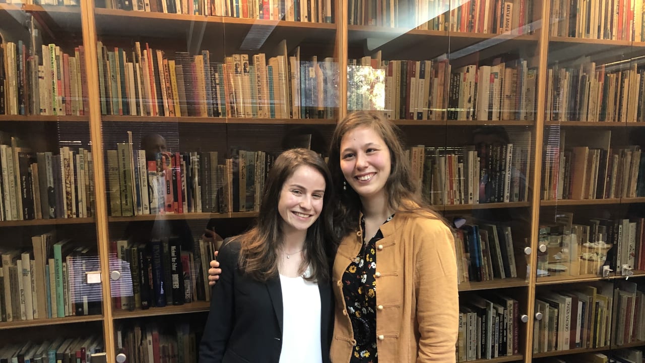 Anat Peled and Lev Cosijns, proud recipients of the Rhodes scholarship