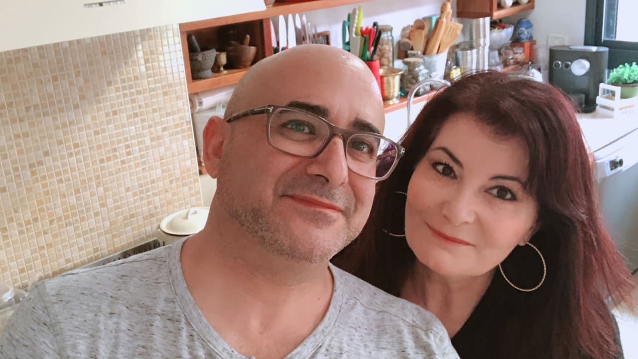 THE WRITER (right) with top pastry chef Eran Schwartzbard