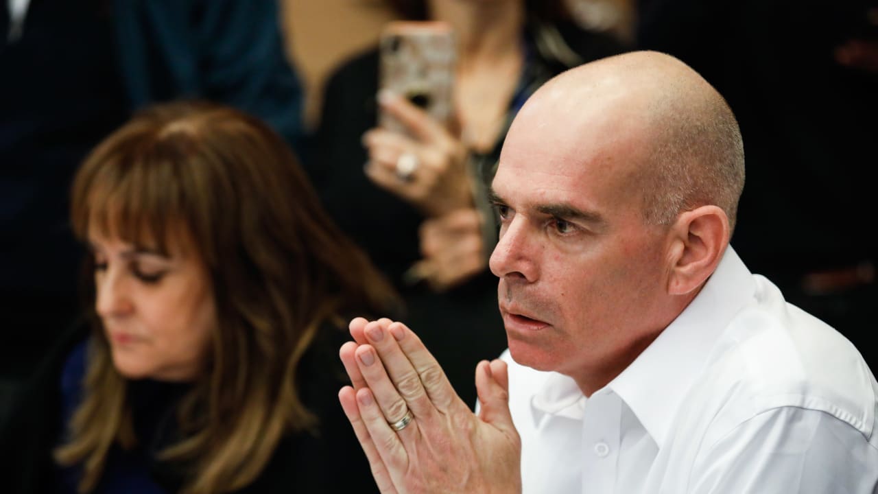 Erez Kaminitz at the Finance Committee meeting at the Knesset