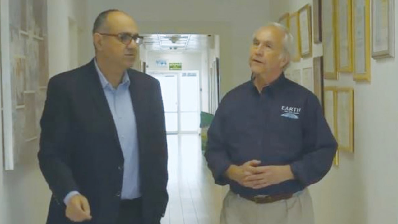 ILAN MELAMED (left) with John Holden.